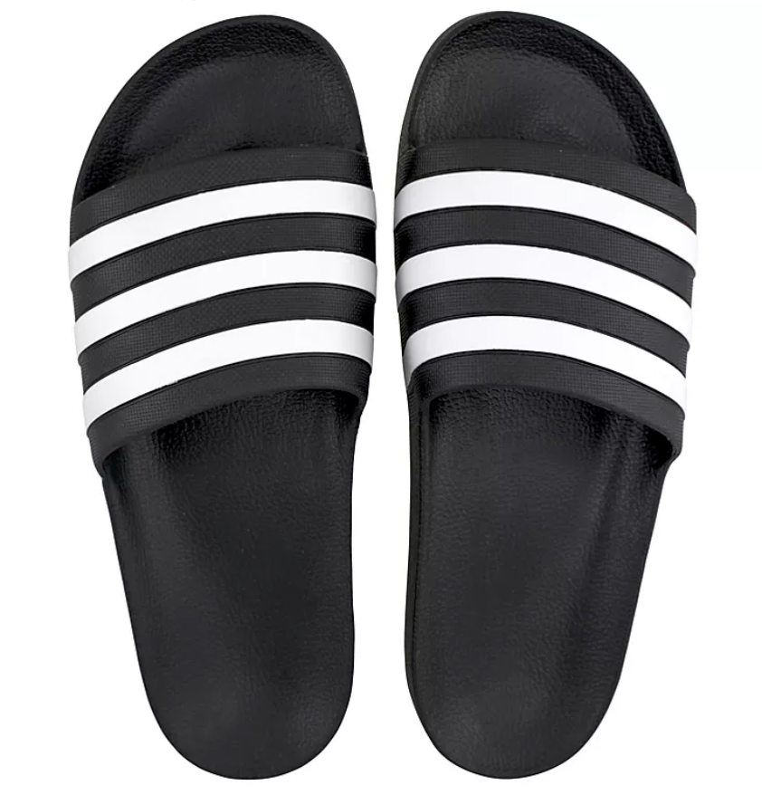 Adidas Adilette Aqua Slides Black/White
