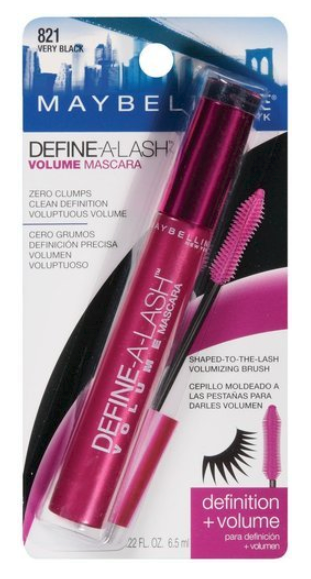MAYBELLINE NEW YORK Define-a-lash Lengthening Mascara, Very Black 821, 0.22 Fluid Ounce - ADDROS.COM