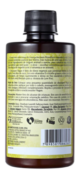 INOAR Vegan - Shampoo, 300 ml (10.14 fl Oz) - ADDROS.COM