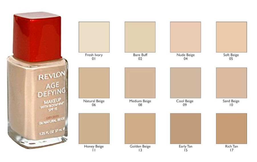 Revlon Age Defying Makeup with Botafirm, SPF 15, Dry Skin, Sand Beige 10 - ADDROS.COM