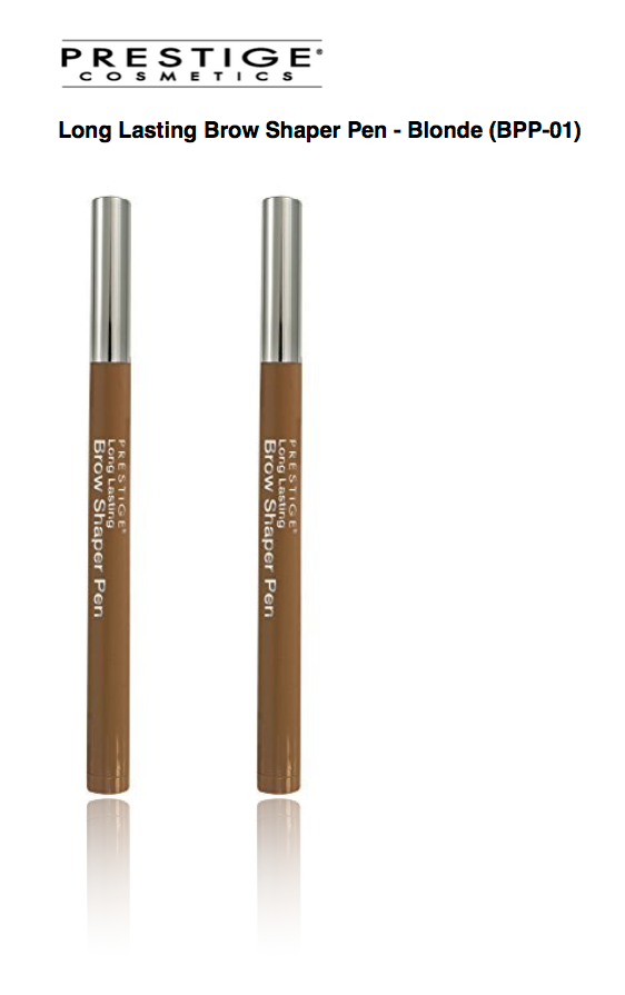 PRESTIGE COSMETICS Long Lasting Brow Shaper Pen, Blonde (2-Pack) - ADDROS.COM