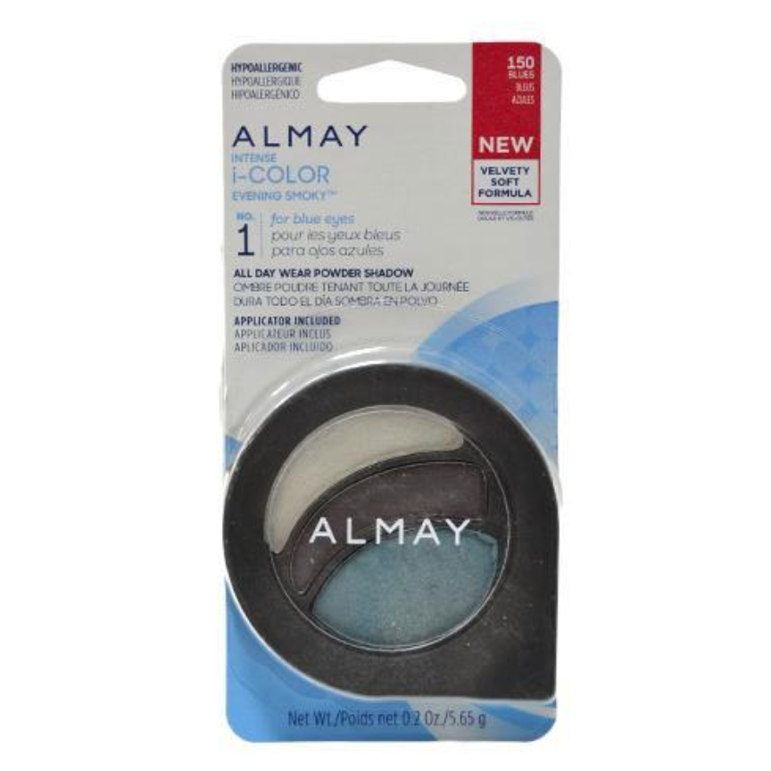 ALMAY Intense I-Color Powder Shadow, Evening Smoky, 150 Blues - ADDROS.COM