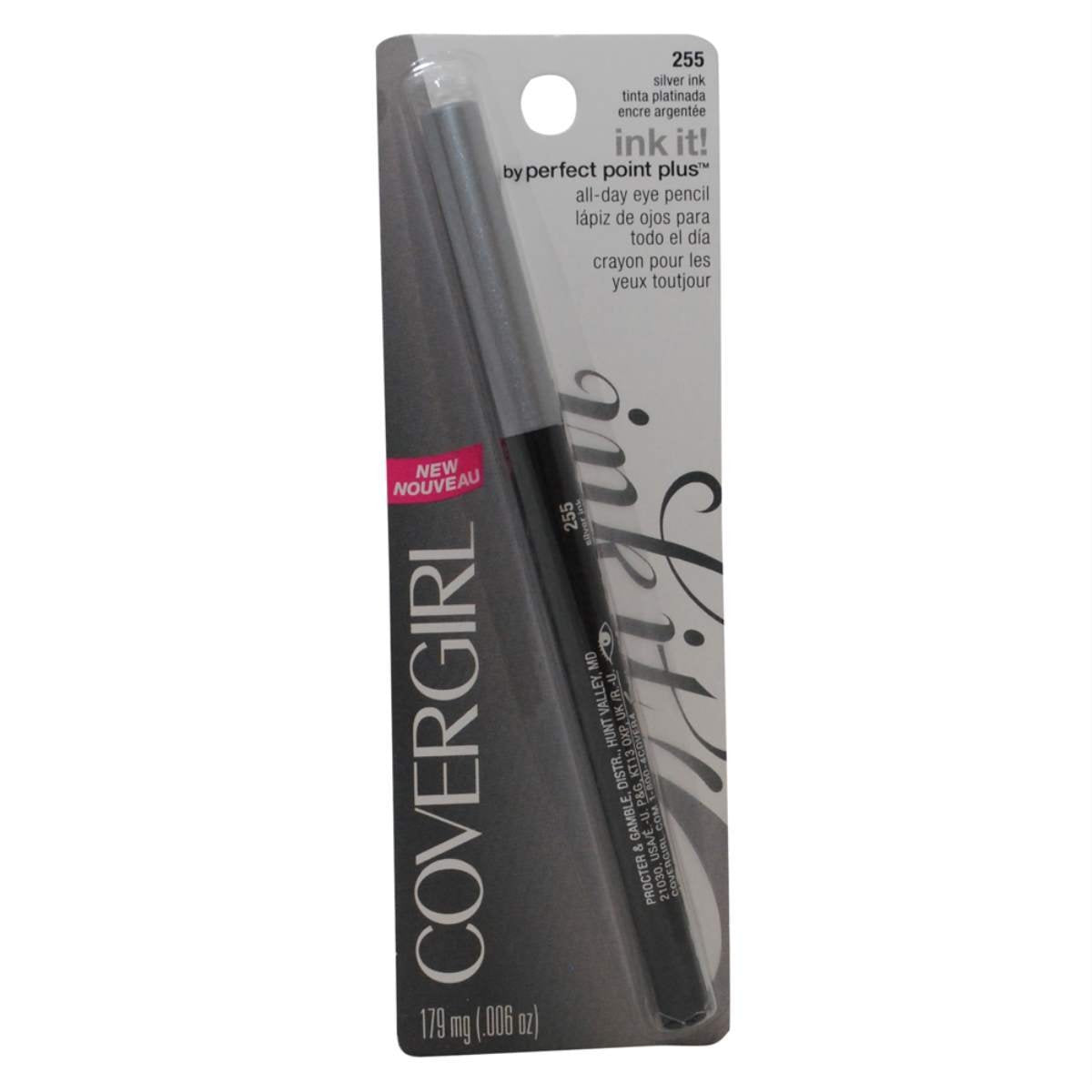 COVERGIRL Ink It! Perfect Point Plus Eyeliner, Silver Ink 255 - .006 oz - ADDROS.COM