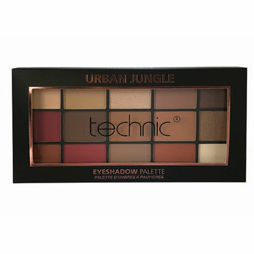 Technic Cosmetics 15 Colours Eyeshadow Palette, Urban Jungle - ADDROS.COM