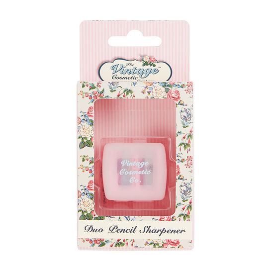 The Vintage Cosmetic Company Duo Pencil Sharpener Pink Polka Dot - ADDROS.COM