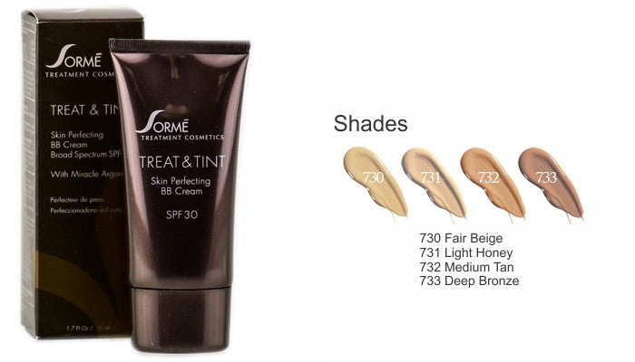 Sorme Cosmetics Treat & Tint Skin Perfecting BB Cream SPF 30 - 731 Light Honey - ADDROS.COM