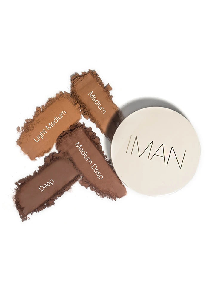 IMAN Oil-Blotting Pressed Powder, Medium - ADDROS.COM