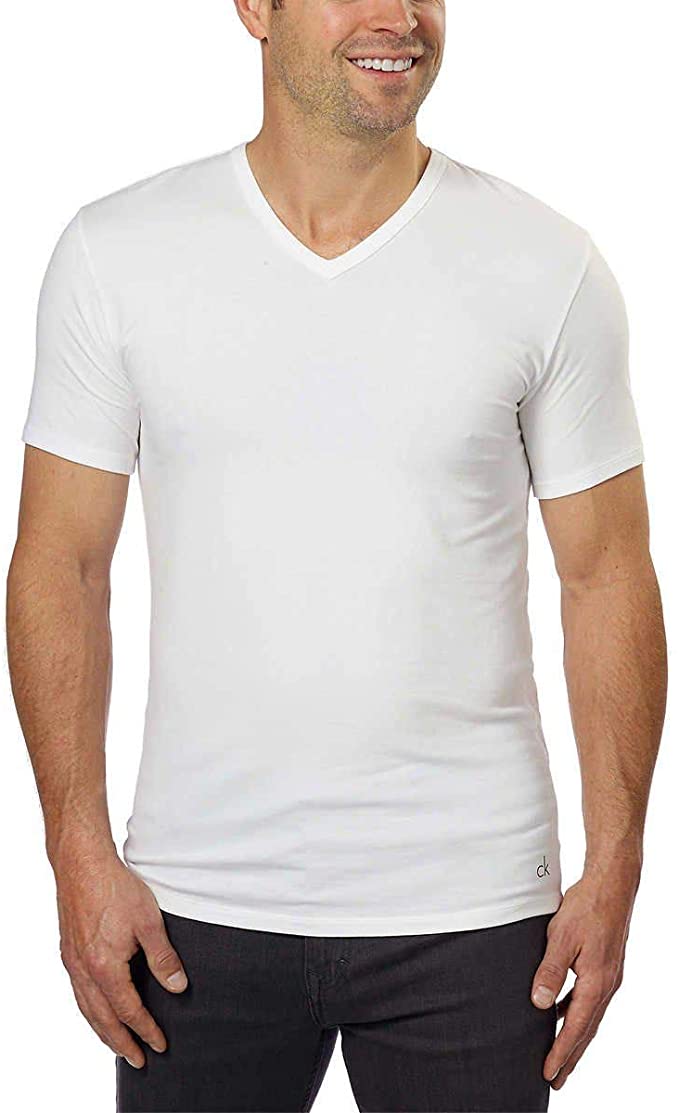 Calvin Klein Cotton Stretch V-Neck, Classic Fit T-Shirt, Men's (3-pack)