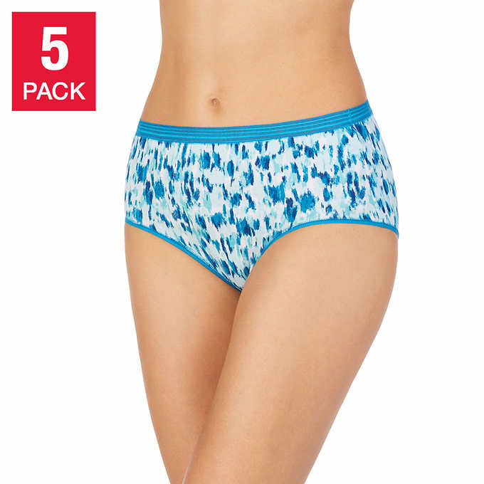 Midnight By Carole Hochman Ladies' Cotton Stretch Brief (Pack of 5)