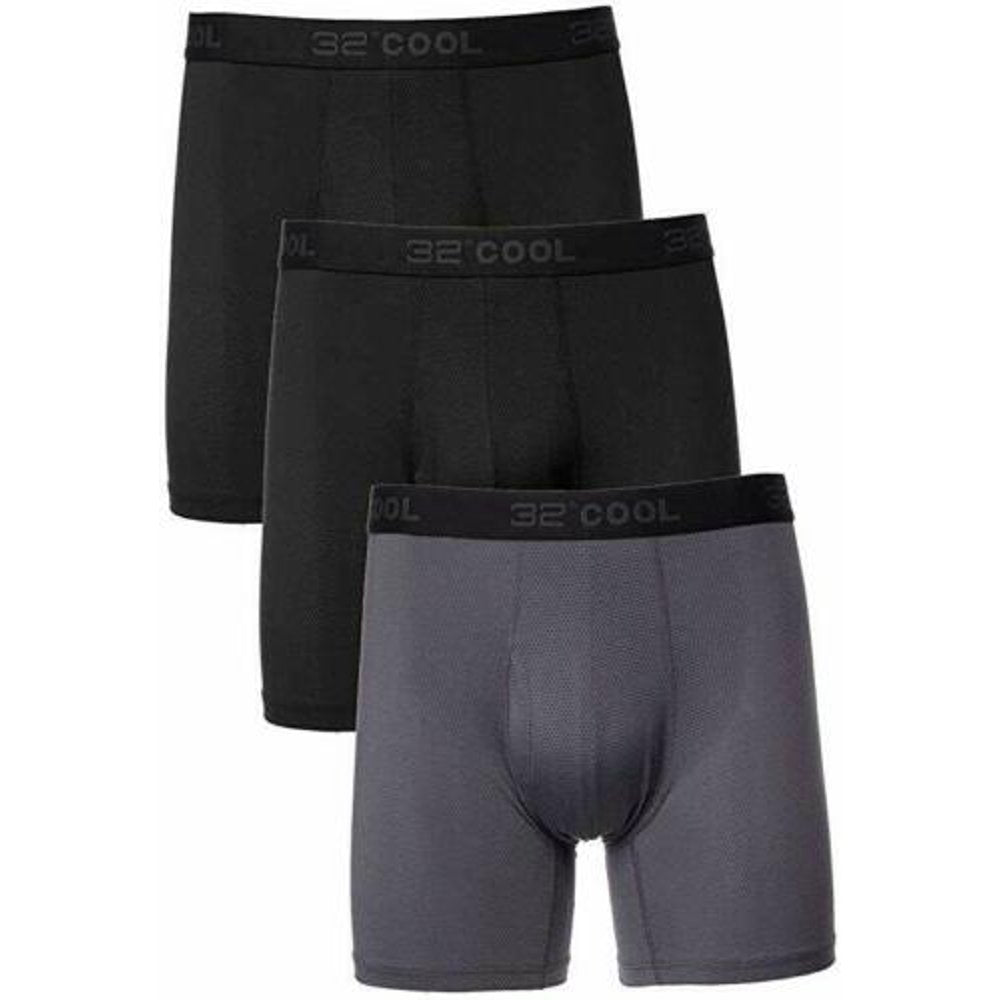 32º DEGREES Mens 4-Pack Active Mesh Quick Dry Performance Boxer