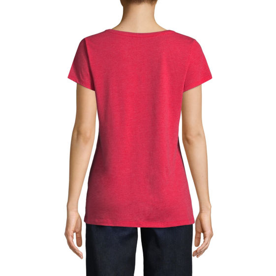 St. John's Bay® Short Sleeve Americana V-Neck Tee - Plus - ADDROS.COM