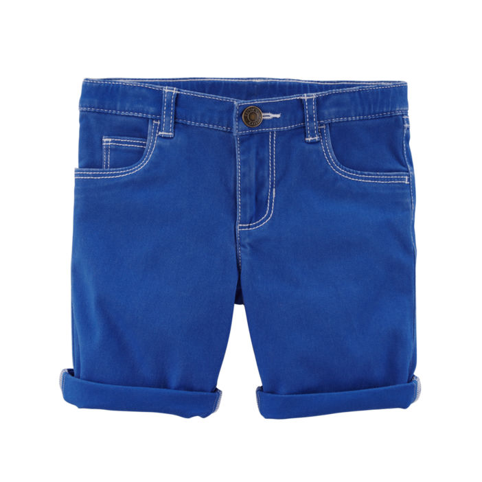 Carter's Roll Cuff Woven Short - Toddler Girl (2T-5T) - ADDROS.COM