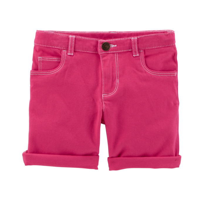 Carter's Roll Cuff Woven Short - Toddler Girl (2T-5T) - ADDROS.COM