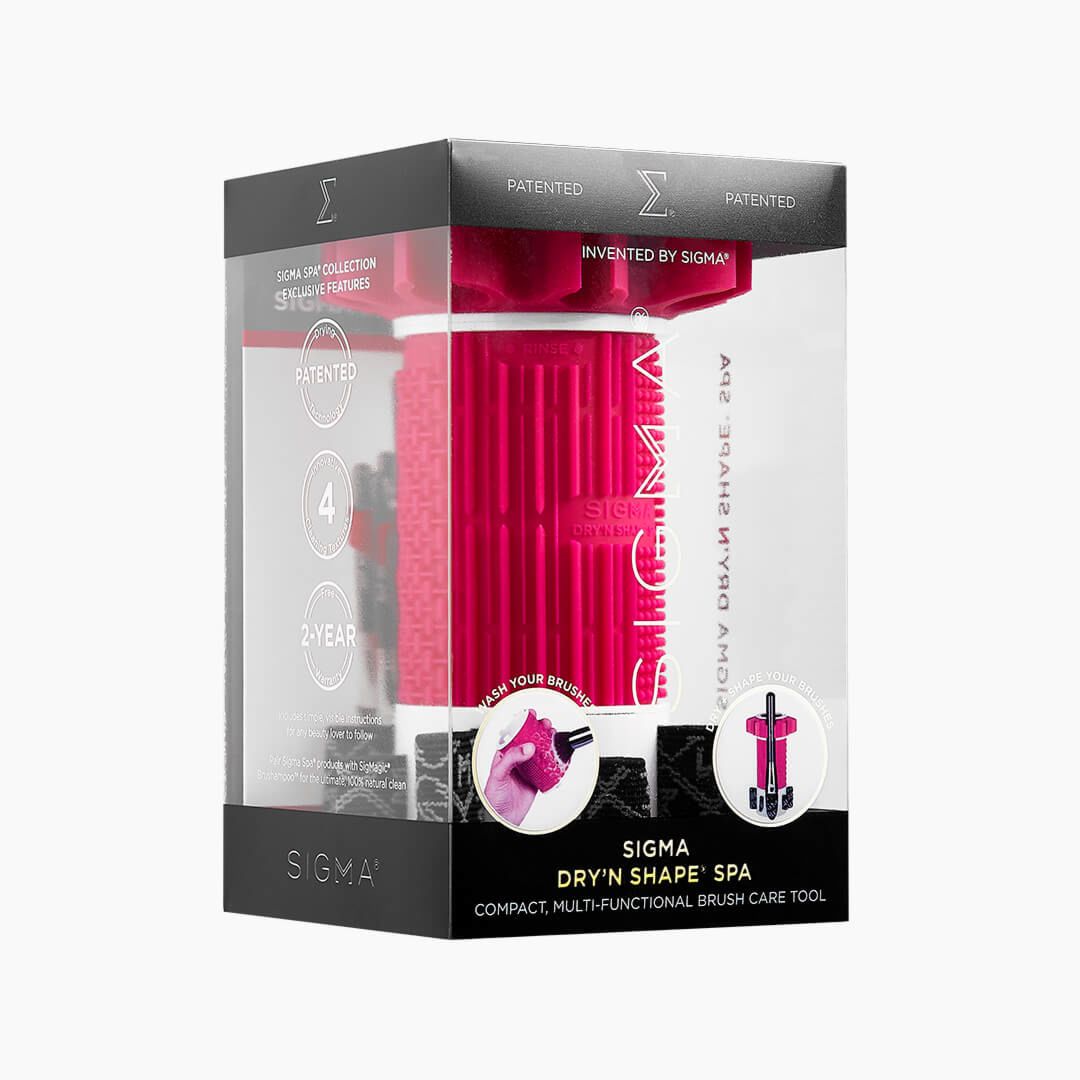 Sigma Beauty Dry'n Shape Spa Makeup Brush Cleaning Tool, Holds 18 Brushes - ADDROS.COM