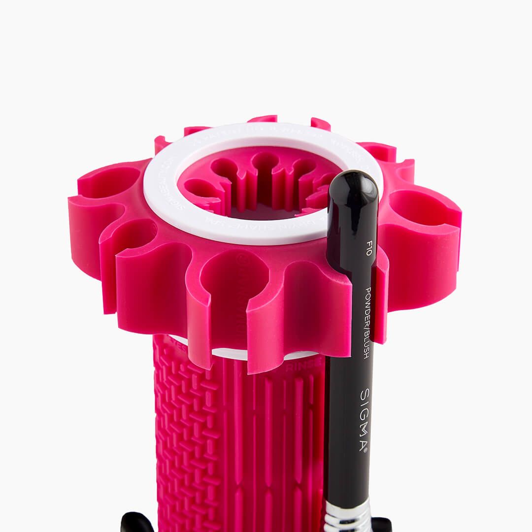 Sigma Beauty Dry'n Shape Spa Makeup Brush Cleaning Tool, Holds 18 Brushes - ADDROS.COM