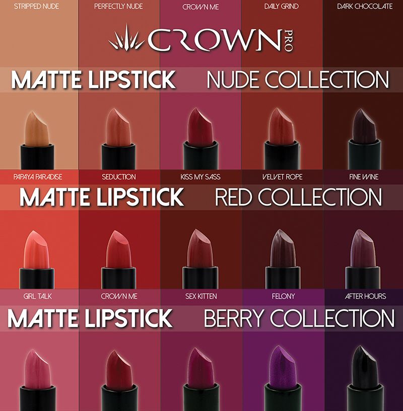 Crown Pro Stripped Lipstick, Dark Chocolate (LS14) - ADDROS.COM