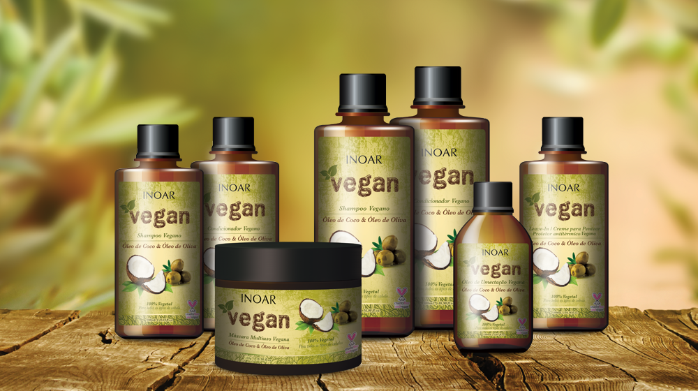 INOAR Vegan - Conditioner - 300 ml (10.14 fl Oz) - ADDROS.COM