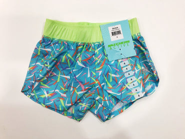 Skechers Active Short Confetti/neon kiwi (Size 4) - ADDROS.COM