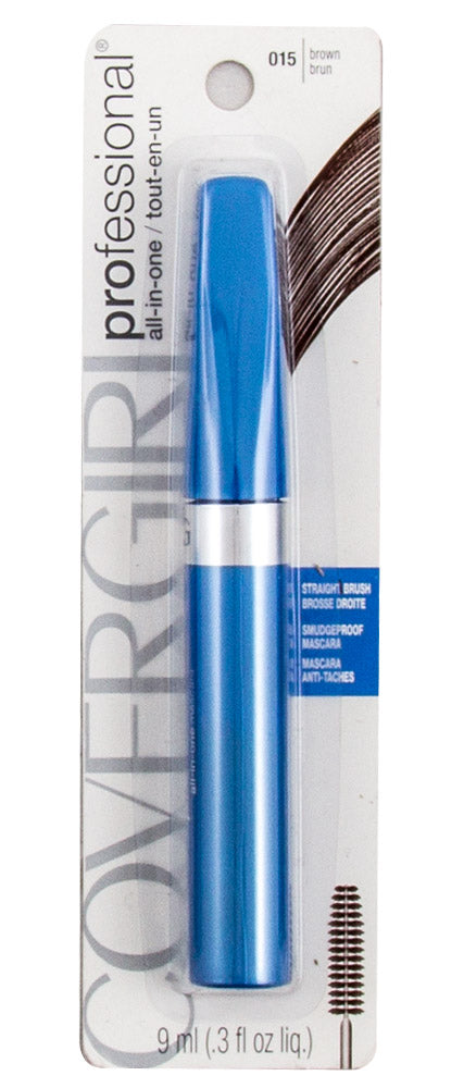 COVERGIRL Professional All In One Straight Brush Mascara, Brown 015, 0.3 Oz - ADDROS.COM