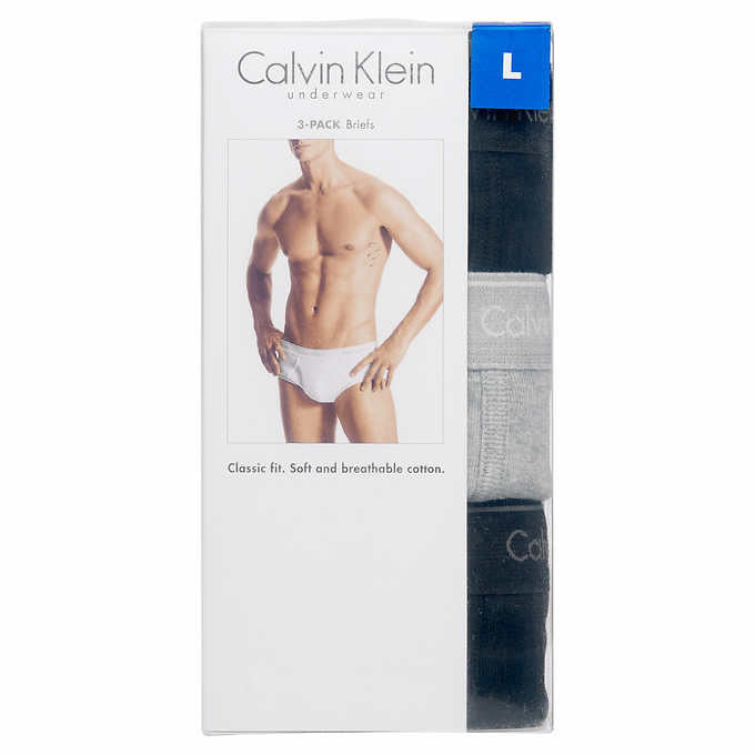 Calvin Klein Men's Classic Briefs (3 Pack) - ADDROS.COM