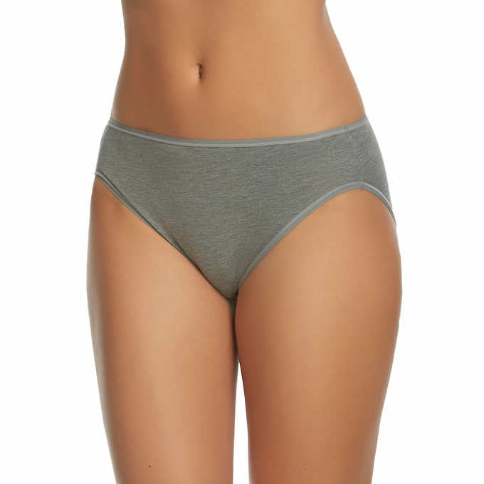 Felina Ladies' Cotton Stretch, Hi Cut Bikini (6-pack) - ADDROS.COM
