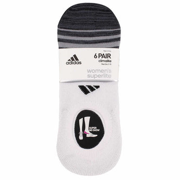 ADIDAS Ladies’ Superlite Climate Socks - Black (6 Pairs) - ADDROS.COM
