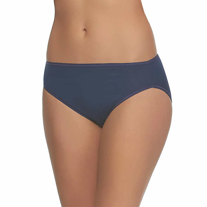 Felina Ladies' Hi-Cut Panty - Large Assorted Colors (8-pack) - ADDROS.COM