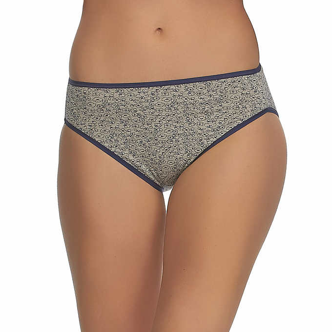 Felina Ladies' Hi-Cut Panty - Large Assorted Colors (8-pack) - ADDROS.COM