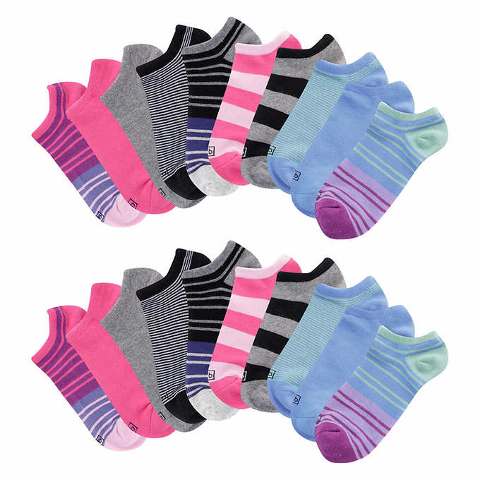 K. Bell Ladies' No Show Sock, (10-Pair)