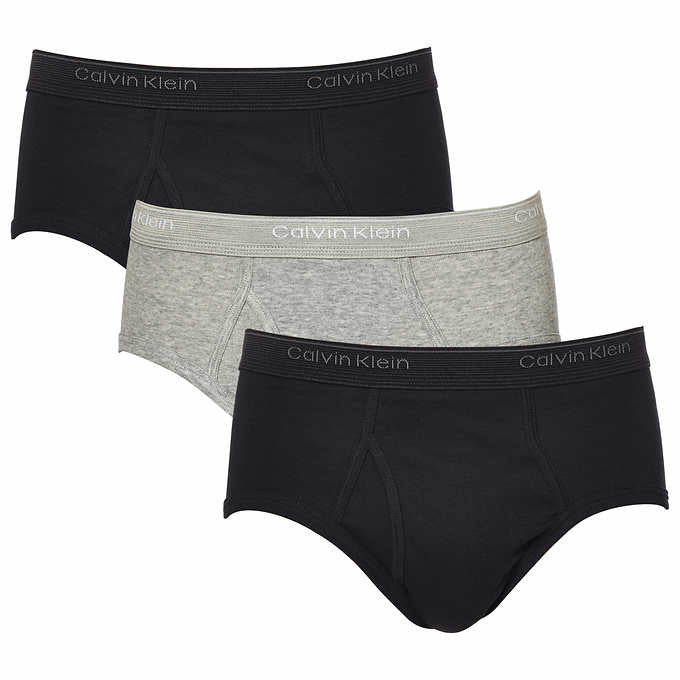 Calvin Klein Men's 3-pack Brief, Medium Black - ADDROS.COM