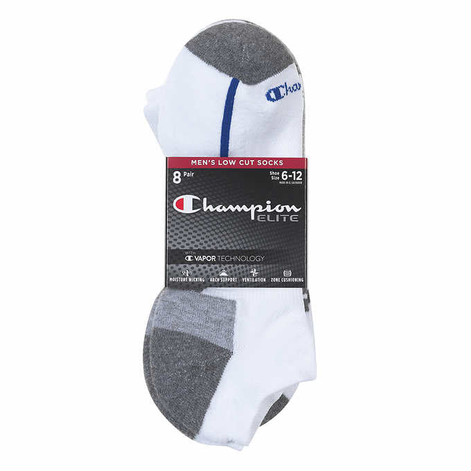 Champion Men's Low Cut Sock (8-Pack) - ADDROS.COM