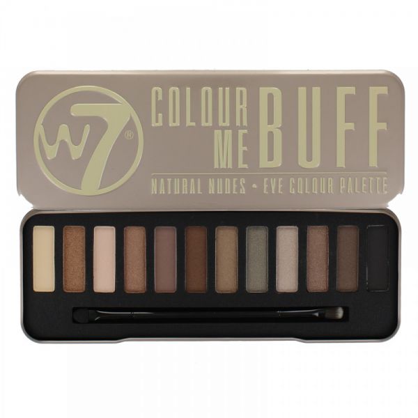 W7 COSMETICS, Colour Me Buff, Natural Nudes Shades -12 in 1 Eyeshadow Palette - ADDROS.COM