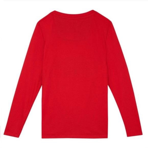 Eddie Bauer Women’s Brushed Waffle Sleep Set Red