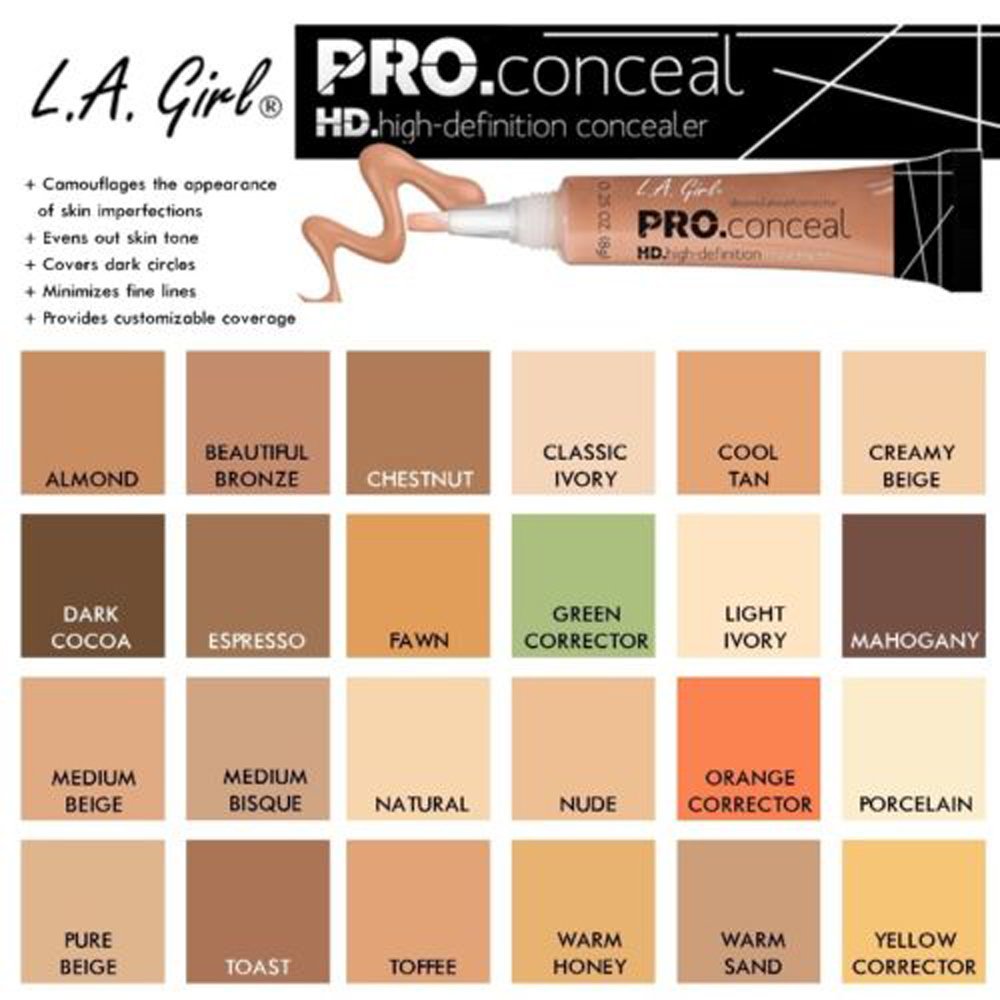 L.A. Girl HD Pro Concealer - Warm Honey (GC982) - ADDROS.COM