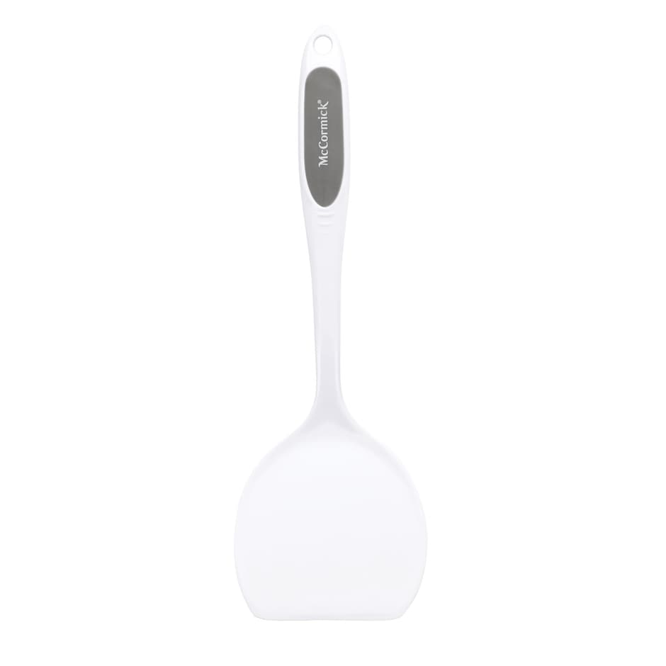 McCormick Solid Turner Spatula Cooking Utensil – White Melamine