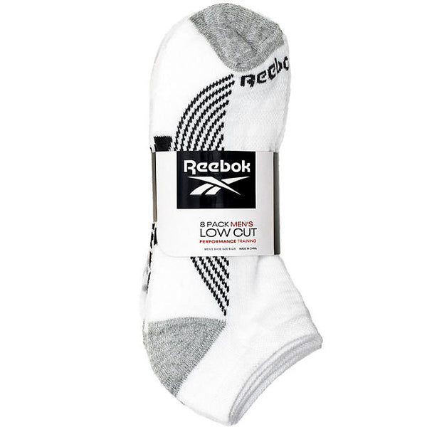 Reebok Men's Cushion Low Cut Socks (8 Pack)