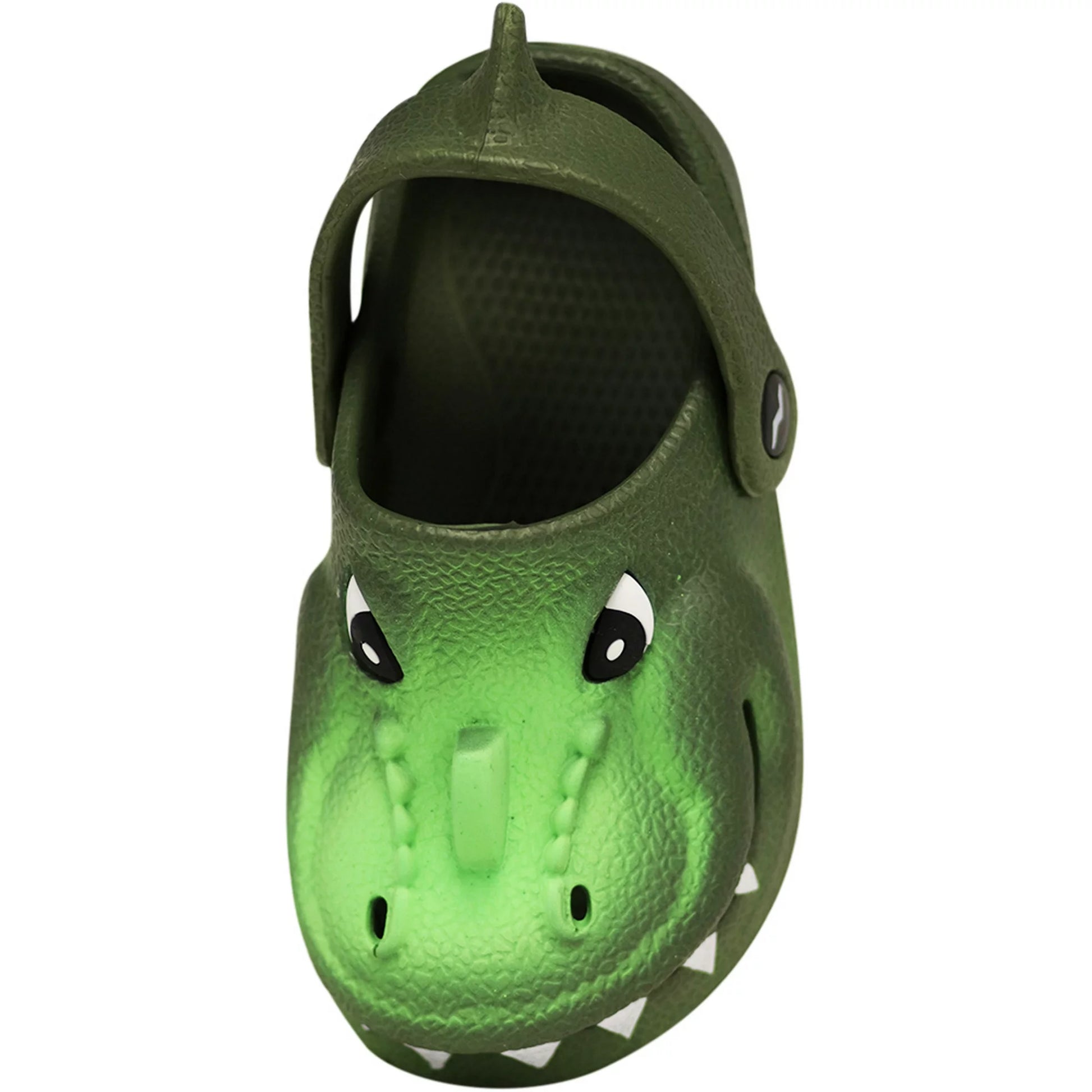 NORTY - Boy's Girl's Children Toddler Kid Fun Slip on Sandal Slipper Clog Shoe - Green Gator (C1212)