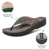 Aerothotic - Women's Tera Casual Comfortable Arch Supportive - Grey