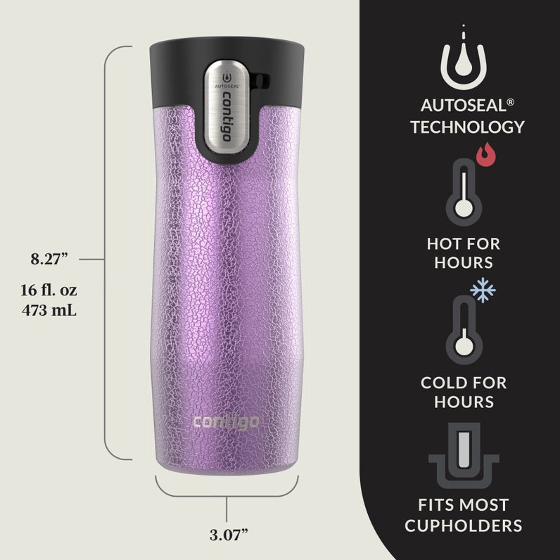 Contigo West Loop, AUTOSEAL Travel Mug, 16 oz / (2-Pack)