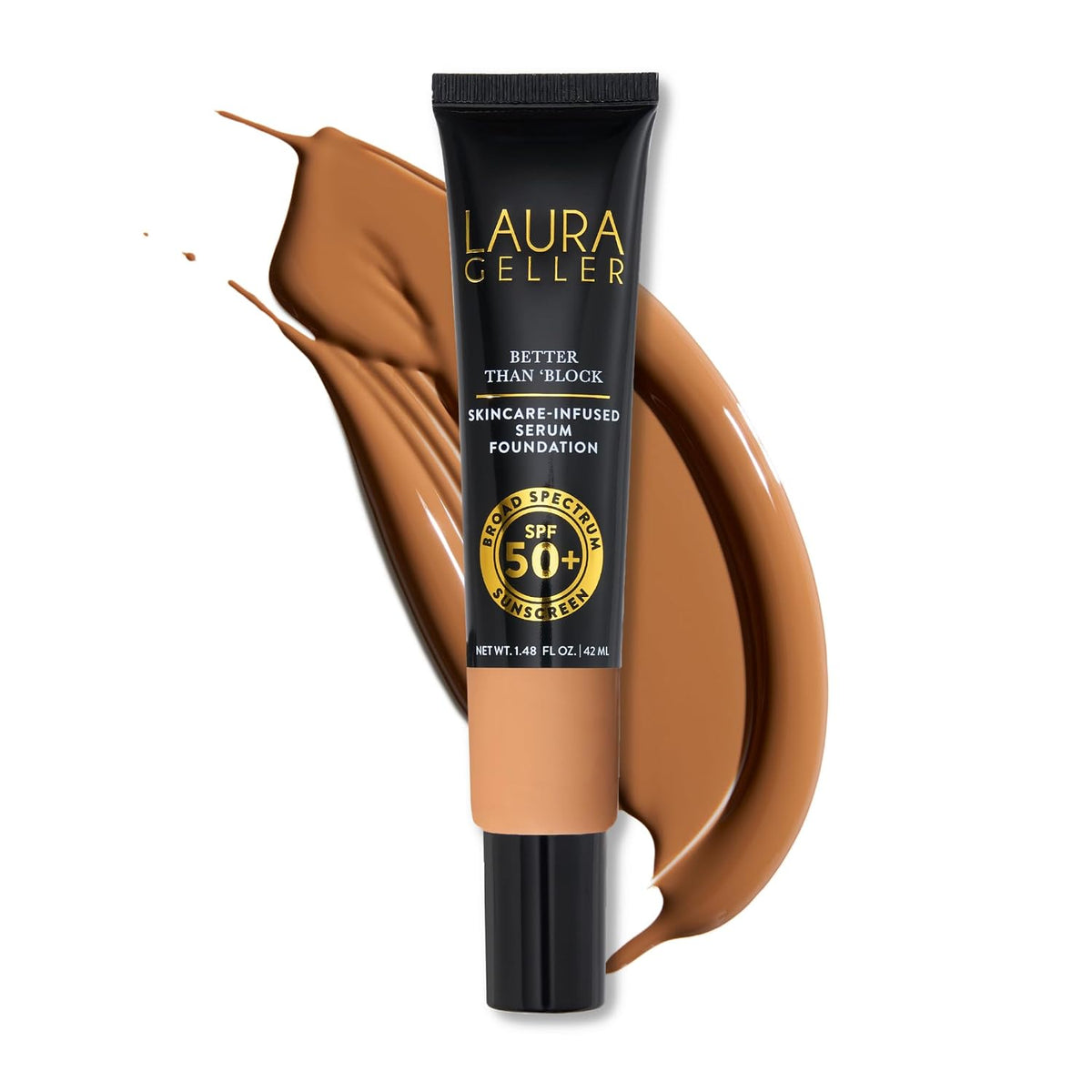 LAURA GELLER Better Than Block Skincare-Foundation SPF 50+, 05 Sand