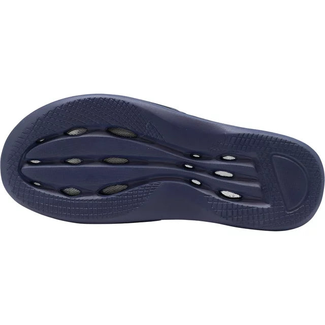 NORTY Mens Slide Sandals Adult Male Drainage Flip Flops, (21015) Navy