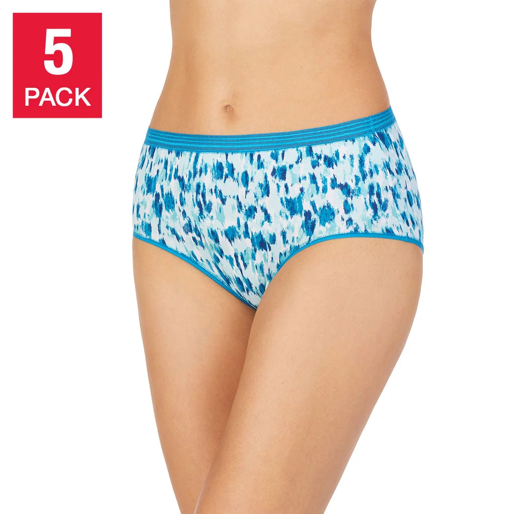 Carole Hochman Ladies' Midnight Cotton Stretch Brief (5-Pack)