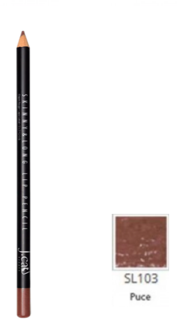 J.Cat Beauty Skinny & Long Lip Pencil - PUCE (SL103)
