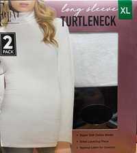 Felina Ladies' Long Sleeve Turtleneck (2-pack)
