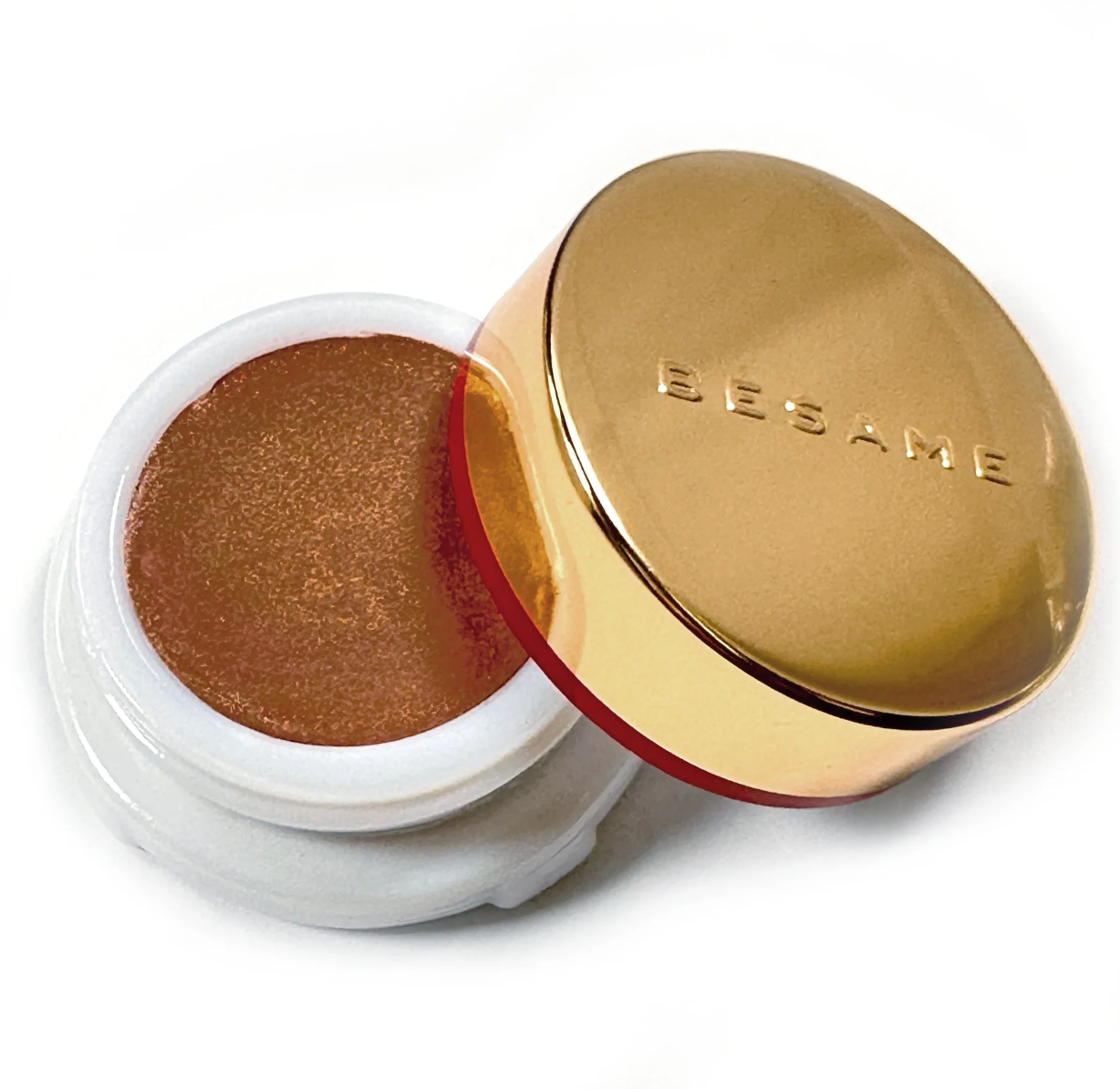 Besame Cosmetics Crimson Cream Rouge, (1976) Golden Peach