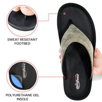 Aerothotic Women's Comfortable Slides, Terrene, Grey (L1324)