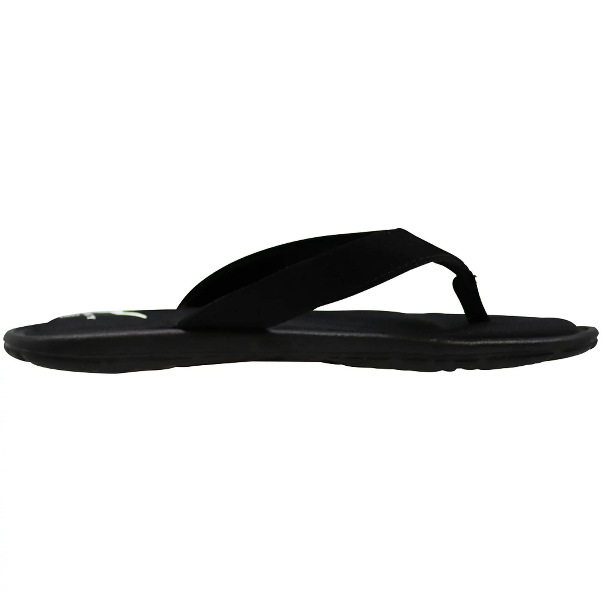 NORTY Mens Memory Foam Flip Flops Black (12120)