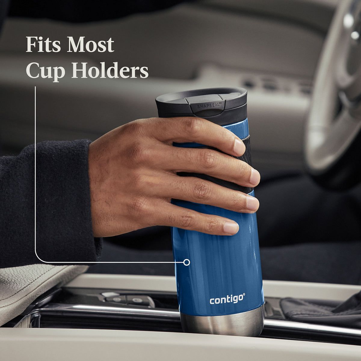 Contigo Snapseal, Stainless Steel, Travel Mug, 20 oz (1-Pack)