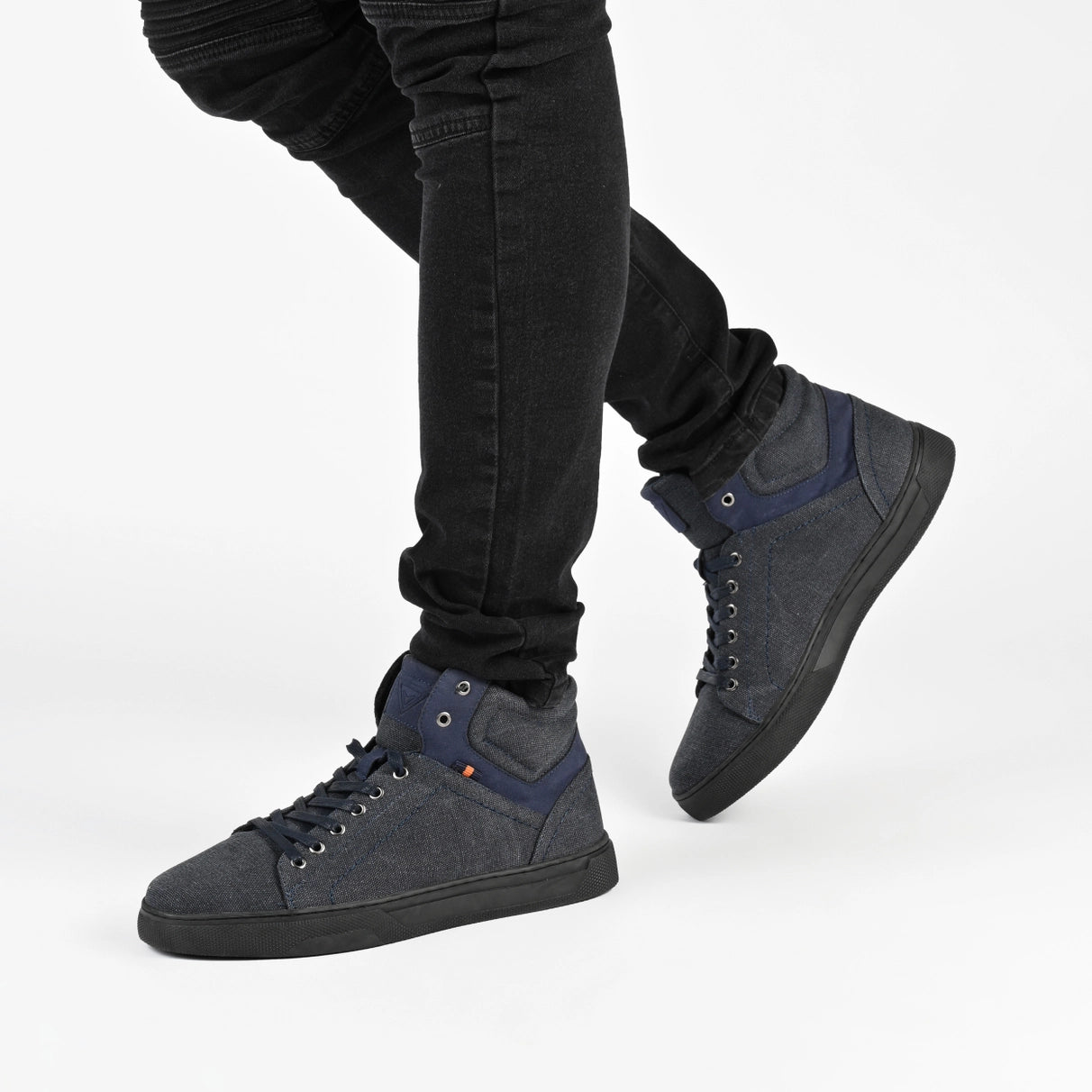 Vance Co. Justin High Top Sneaker - Navy