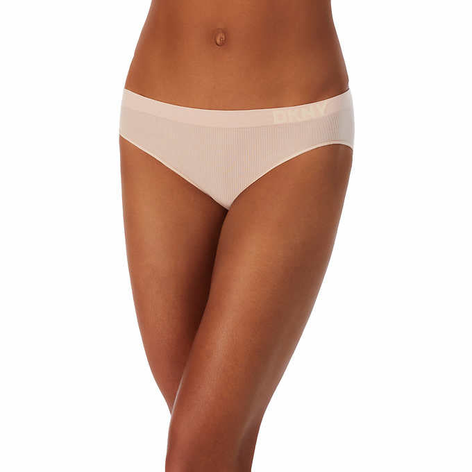 DKNY Ladies Seamless Rib Bikini Underwear 4 pack